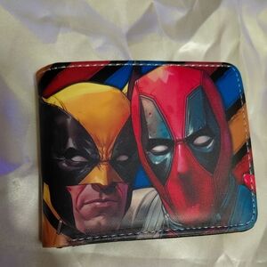 Superhero Themed Men's Wallet Front And Back Picture